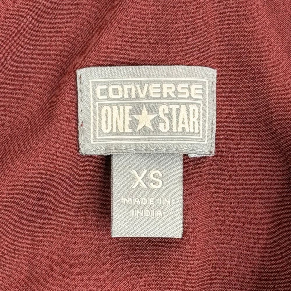 Converse One Star Maroon Paisley Tie Belt Sleeveless Mini Dress Womens XS Boho - Picture 7 of 10
